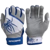 2022 Spiderz PRO Model Batting Gloves: White/Royal Blue