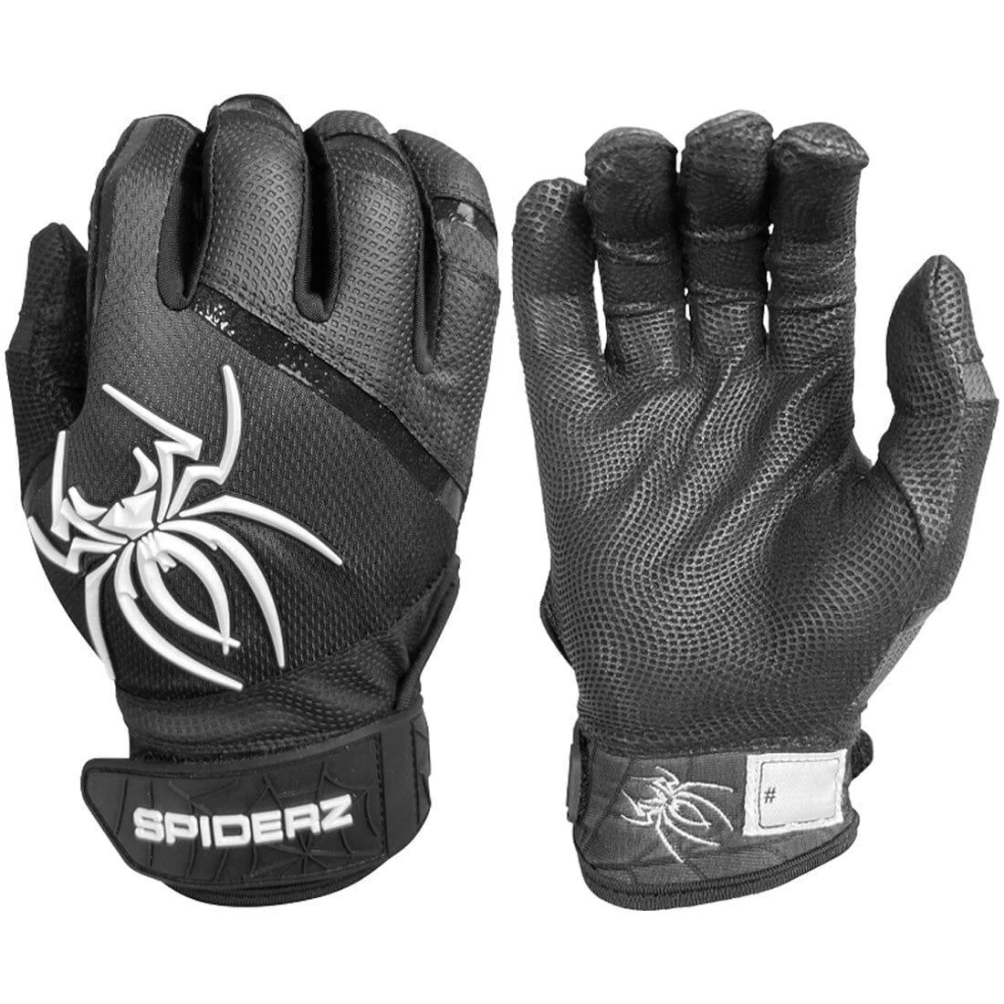 2023 Spiderz Pro Model Batting Gloves: Black/White 1 2023 Spiderz Pro Model Batting Gloves: Black/White