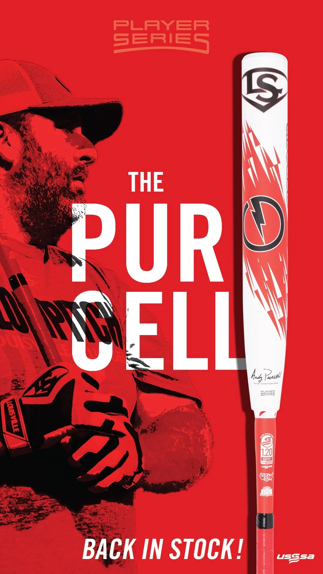 Louisville Slugger 240 Andy Purcell Genesis Slowpitch Softball Bat: WBL2554010 3 Louisville Slugger 240 Andy Purcell Genesis Slowpitch Softball Bat: WBL2554010 - Image 3