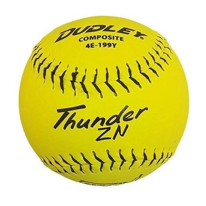 Dudley Thunder ZN HYCON ICON NSA 12" Slowpitch Softballs (DOZEN): 4E199Y 1 Dudley Thunder ZN HYCON ICON NSA 12" Slowpitch Softballs (DOZEN): 4E199Y