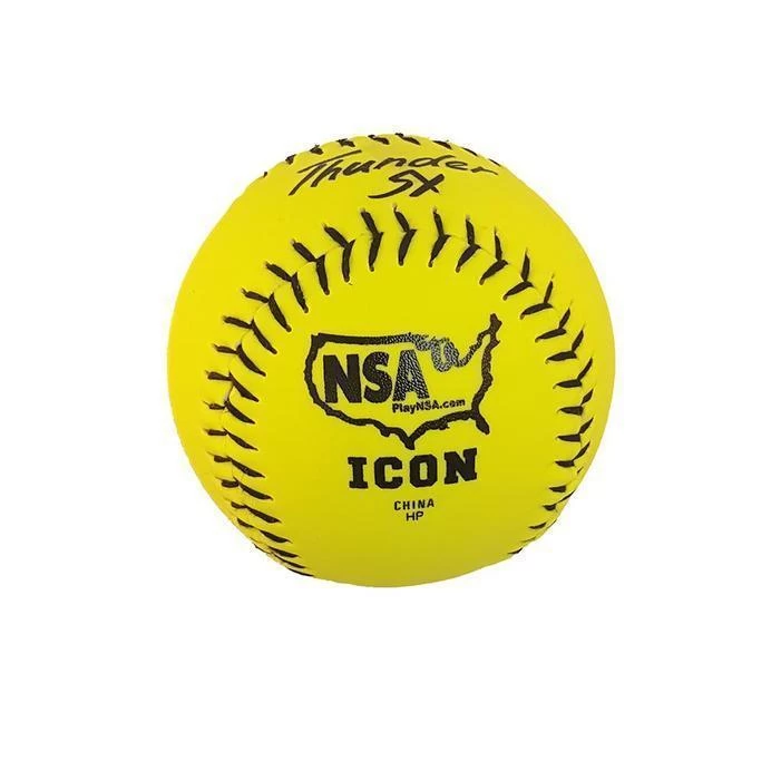 Dudley Thunder SY HYCON ICON NSA 11" Synthetic Slowpitch Softballs (DOZEN): 4E902Y 2 Dudley Thunder SY HYCON ICON NSA 11" Synthetic Slowpitch Softballs (DOZEN): 4E902Y - Image 2