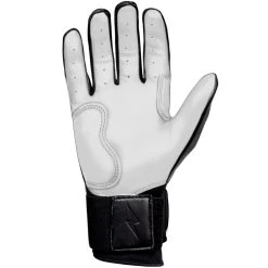 Bruce Bolt PREMIUM PRO Chrome Series Long Cuff Batting Gloves: Black -BatPower Deals Sales LC CHRB PALM