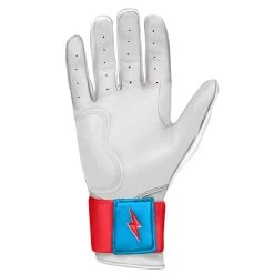 Bruce Bolt PREMIUM PRO BRINSON Series Long Cuff Batting Gloves: White 7 Bruce Bolt PREMIUM PRO BRINSON Series Long Cuff Batting Gloves: White -BatPower Deals Sales LC LBW PALM