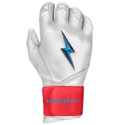 Bruce Bolt PREMIUM PRO BRINSON Series Long Cuff Batting Gloves: White 8 Bruce Bolt PREMIUM PRO BRINSON Series Long Cuff Batting Gloves: White -BatPower Deals Sales LC LBW RIGHT
