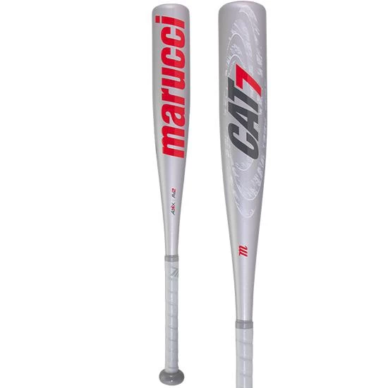 Marucci CAT 7 Silver (-10) Junior Big Barrel Baseball Bat: MJBBC72S 1 Marucci CAT 7 Silver (-10) Junior Big Barrel Baseball Bat: MJBBC72S