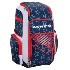 Miken Deluxe Slowpitch Backpack: MBA004 -BatPower Deals Sales MikenDeluxeSlowpitchBackpack MBA004 StarsandStripes