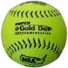 Worth 12" Super Gold Dot NSA Slowpitch Softballs 44/400 (Dozen): NI12SY