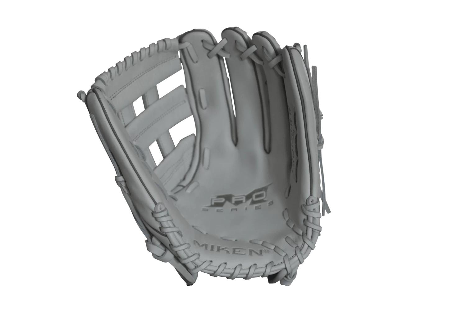 Miken Pro Series 14" Slow Pitch Fielding Glove - White/White: PRO140WW 2 Miken Pro Series 14" Slow Pitch Fielding Glove - White/White: PRO140WW - Image 2
