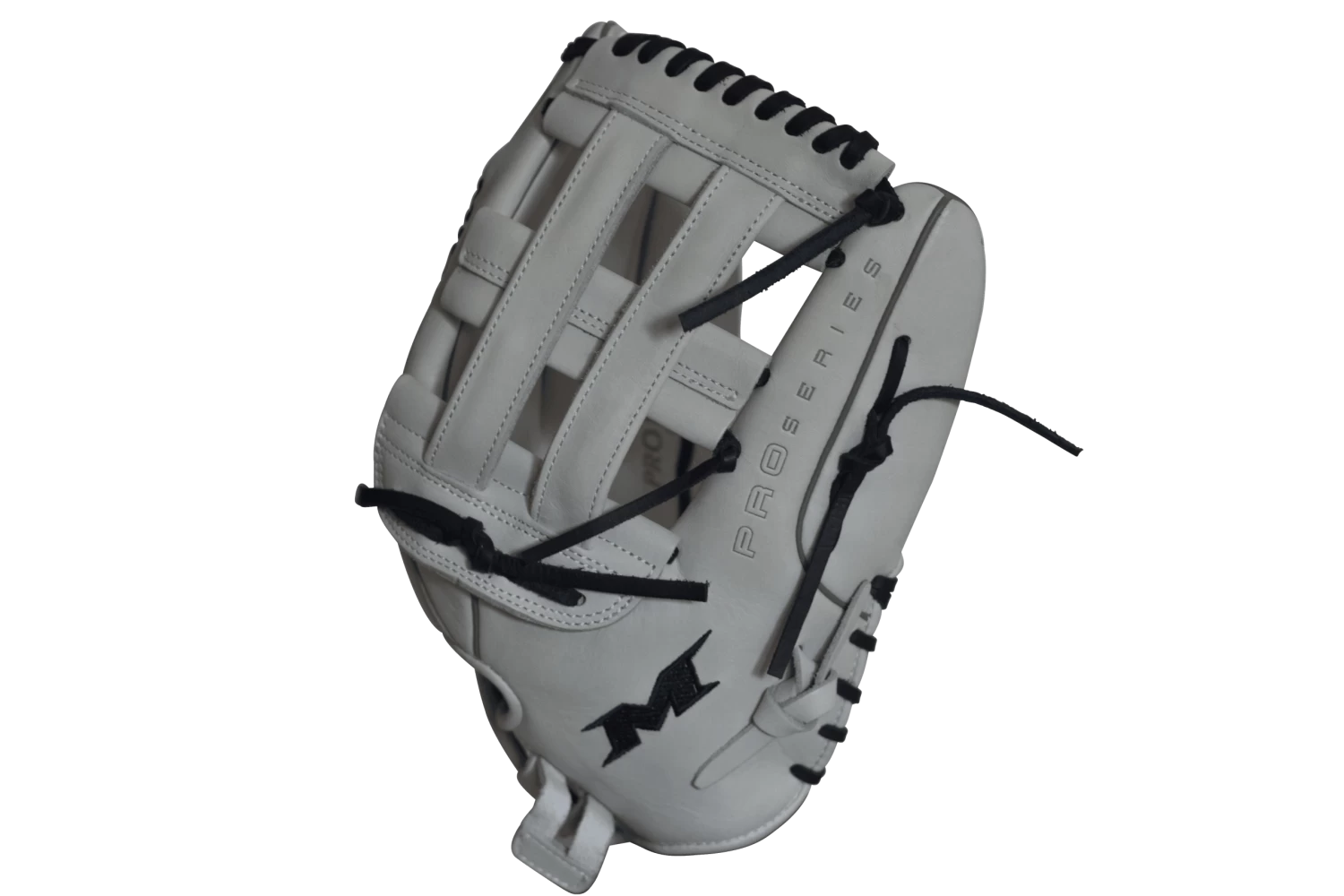 Miken Pro Series 14" Slow Pitch Fielding Glove - White/Navy: PRO140WN 4 Miken Pro Series 14" Slow Pitch Fielding Glove - White/Navy: PRO140WN - Image 4