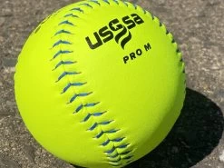 Worth 12" Super Gold Dot PRO M USSSA Slowpitch Softballs (Dozen): UM12CY -BatPower Deals Sales PhotoMar11 121045PM