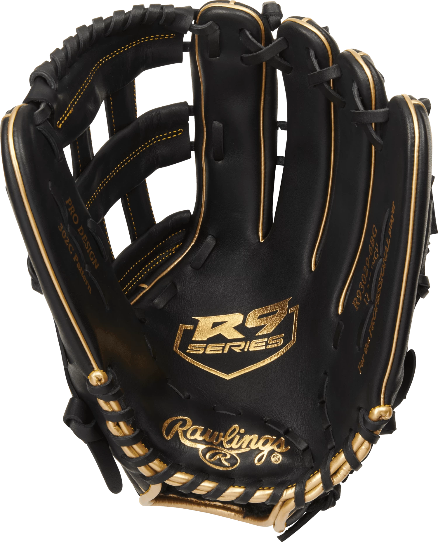 Rawlings R9 12.75" Outfield Baseball Glove: R93029-6BG 2 Rawlings R9 12.75" Outfield Baseball Glove: R93029-6BG - Image 2
