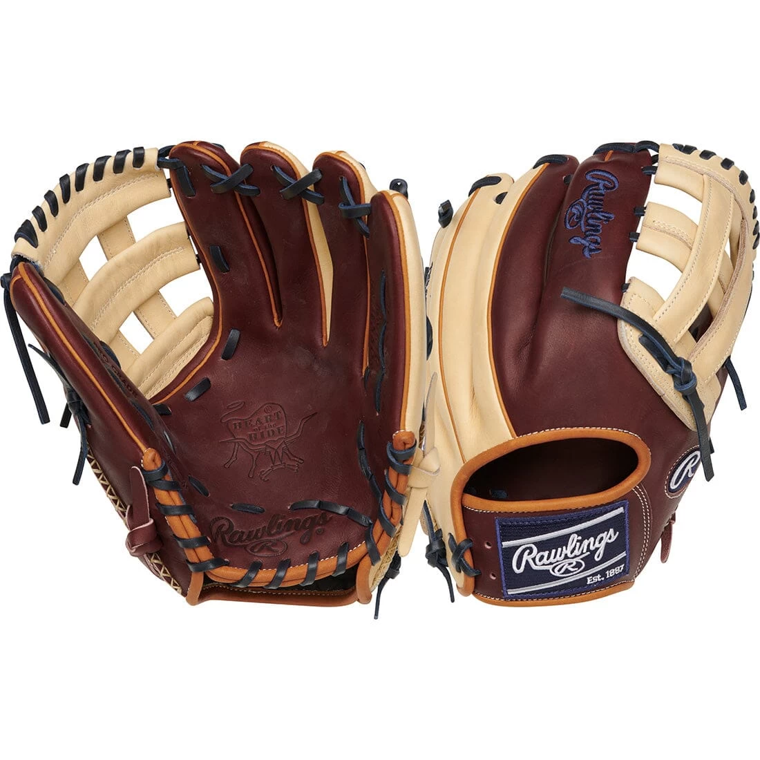 2023 Rawlings Heart Of The Hide ColorSync 7.0 R2G 12.25" Infield/Outfield Baseball Glove: RPRORKB17SH 3 2023 Rawlings Heart Of The Hide ColorSync 7.0 R2G 12.25" Infield/Outfield Baseball Glove: RPRORKB17SH - Image 3