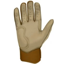 Bruce Bolt PREMIUM PRO Gold Series Batting Gloves: Short Cuff -BatPower Deals Sales SC GLD PALM