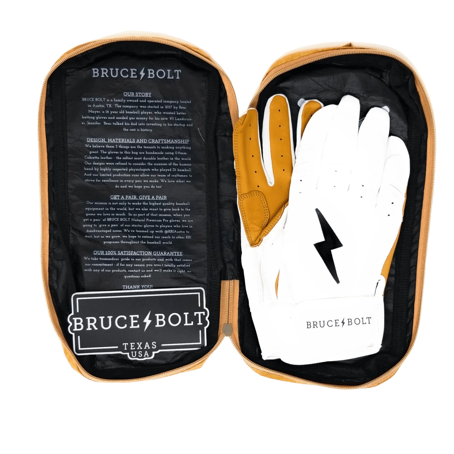 Bruce Bolt PREMIUM PRO Short Cuff Batting Gloves: White 6 Bruce Bolt PREMIUM PRO Short Cuff Batting Gloves: White - Image 6