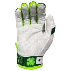 2023 Spiderz Ltd Ed "Lucky" ENDITE Batting Gloves: Dark Green/Kelly Green/White -BatPower Deals Sales Spiderz Lucky Batting Gloves 2