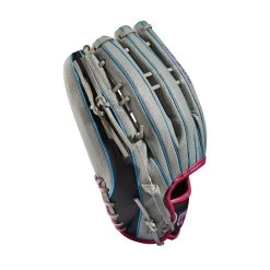 Wilson A2000 SCSP13SS 13" Slowpitch Softball Fielding Glove: WBW10040213 -BatPower Deals Sales WBW100402 3 A2000 SP13 SC 13 GreyDimpled GreySS BlackSS.png.cq5dam.web .1200.1200
