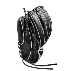 Wilson 10" Infield Baseball Training Glove: WBW100909 7 Wilson 10" Infield Baseball Training Glove: WBW100909 -BatPower Deals Sales WBW100909 3 WILSON A1 IF TRAINER 10 Boys Black White Red