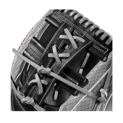 2023 Wilson A2000 FP75SS 11.75" Infield Fastpitch Glove: WBW1009911175 -BatPower Deals Sales WBW100991 4 A2000 FP FP75SS 1175 GreySnakeSS Black Red