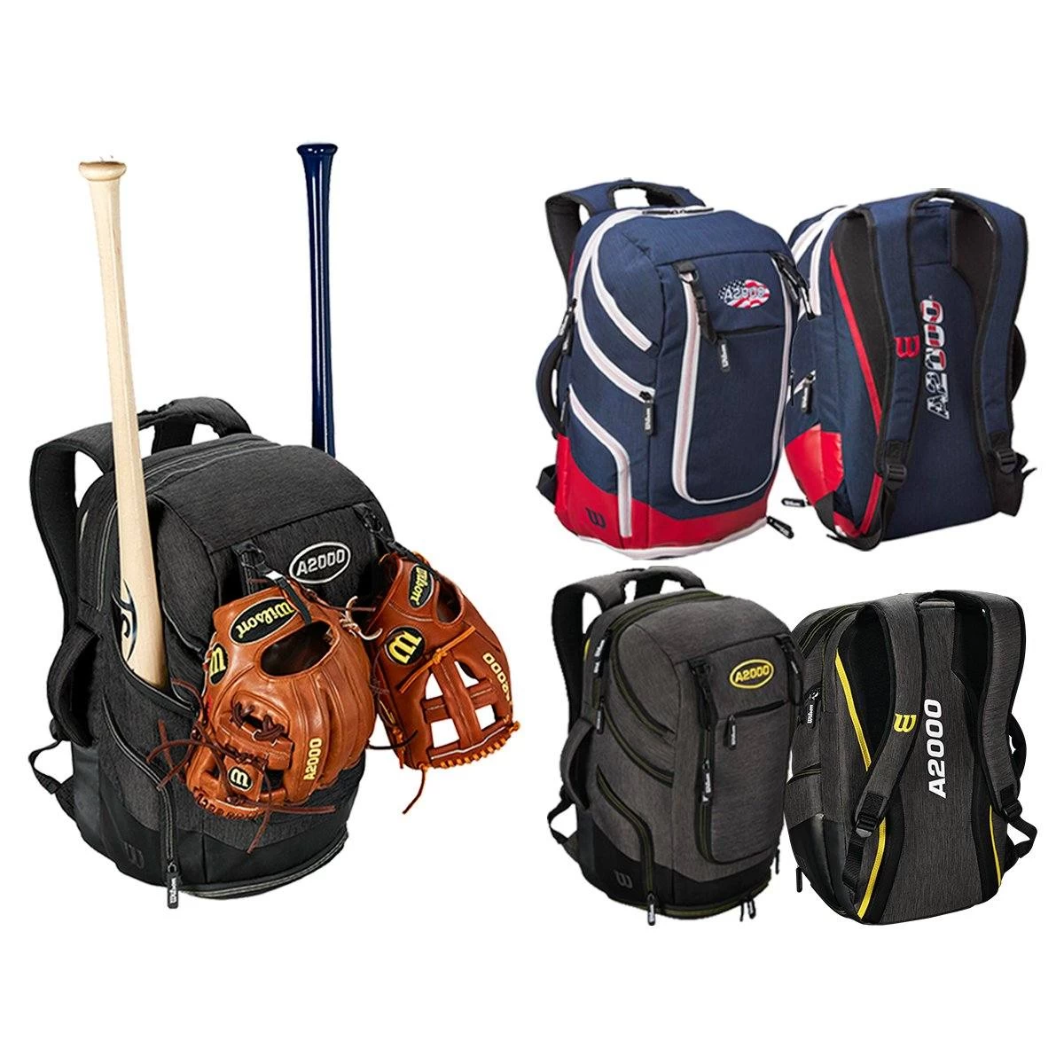 Wilson A2000 Players Backpack Bat Bag: WTA2000 1 Wilson A2000 Players Backpack Bat Bag: WTA2000