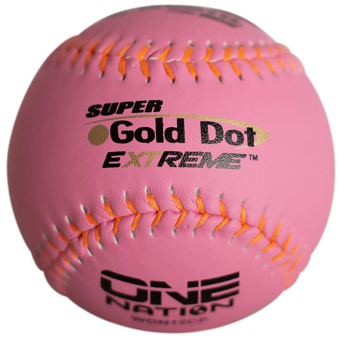 Worth Pink 12" One Nation Super Gold Dot Extreme 40/325 Slowpitch Softballs (One Dozen): WON12CP 1 Worth Pink 12" One Nation Super Gold Dot Extreme 40/325 Slowpitch Softballs (One Dozen): WON12CP
