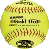 Worth 12" Super Gold Dot WSL Slowpitch Softballs (Dozen): YS44WSLS