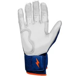 Bruce Bolt PREMIUM PRO NIMMO Long Cuff Batting Gloves: Mets Blue -BatPower Deals Sales premium pro nimmo series long cuff batting gloves blue gloves brucebolt 291082