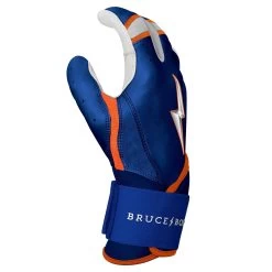 Bruce Bolt PREMIUM PRO NIMMO Long Cuff Batting Gloves: Mets Blue -BatPower Deals Sales premium pro nimmo series long cuff batting gloves blue gloves brucebolt 716185