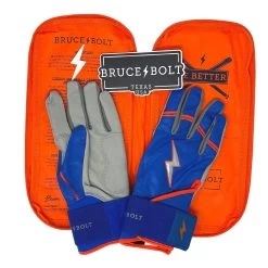 Bruce Bolt PREMIUM PRO NIMMO Long Cuff Batting Gloves: Mets Blue -BatPower Deals Sales premium pro nimmo series long cuff batting gloves mets blue gloves brucebolt 945825